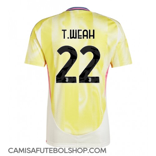 Camisa de time de futebol Juventus Timothy Weah #22 Replicas 2º Equipamento 2024-25 Manga Curta